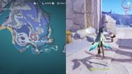 Talk to Kasha to start The Tale of the Gate Stone quest (Image via HoYoverse)